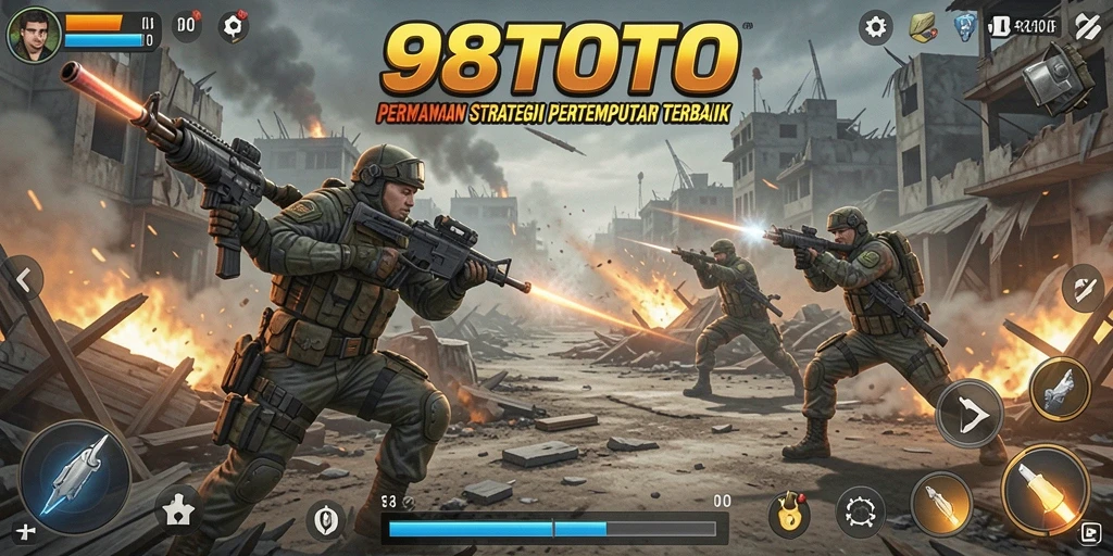 Tampilan gameplay mendebarkan di 98TOTO saat pertempuran strategis berlangsung.