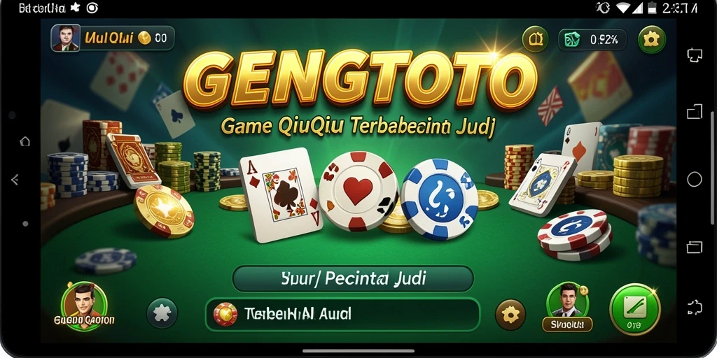 Screenshot GENGTOTO menampilkan suasana permainan QiuQiu yang seru.