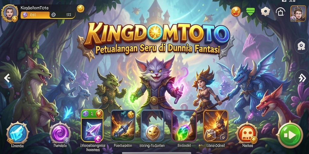 Screenshot gameplay KINGDOMTOTO yang menunjukkan aksi petualangan seru.