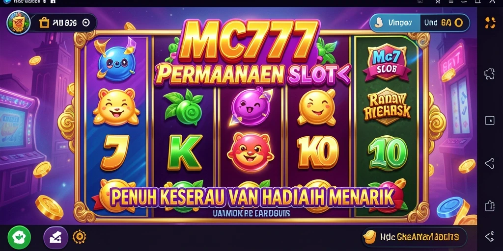 Tampilan gameplay <strong>MC777</strong> yang menggembirakan dan grafis yang bercahaya.