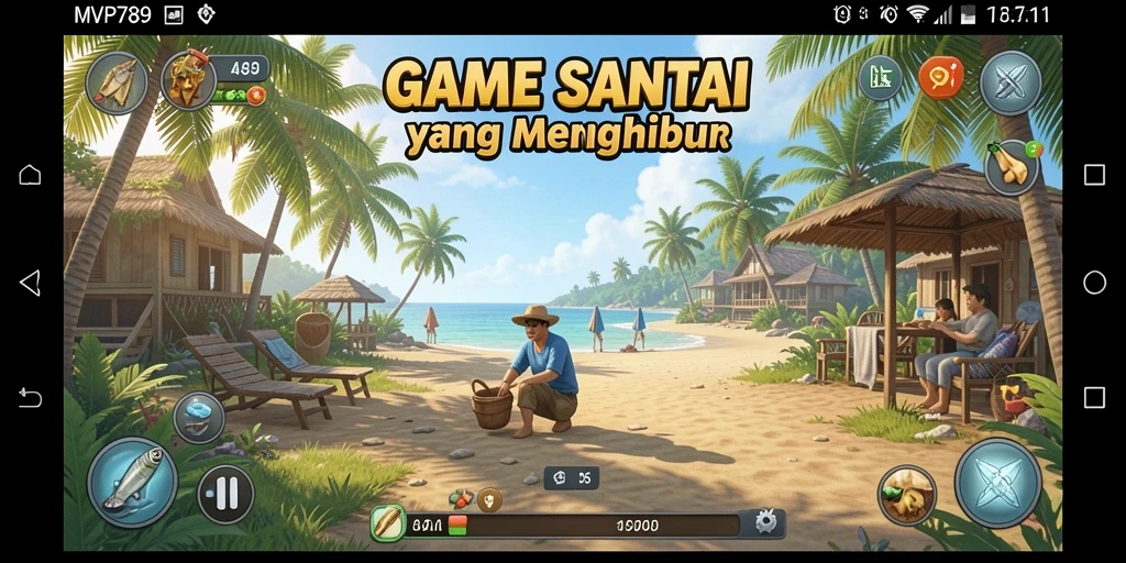 Tampilan gameplay seru dari MVP789 dengan karakter lucu.
