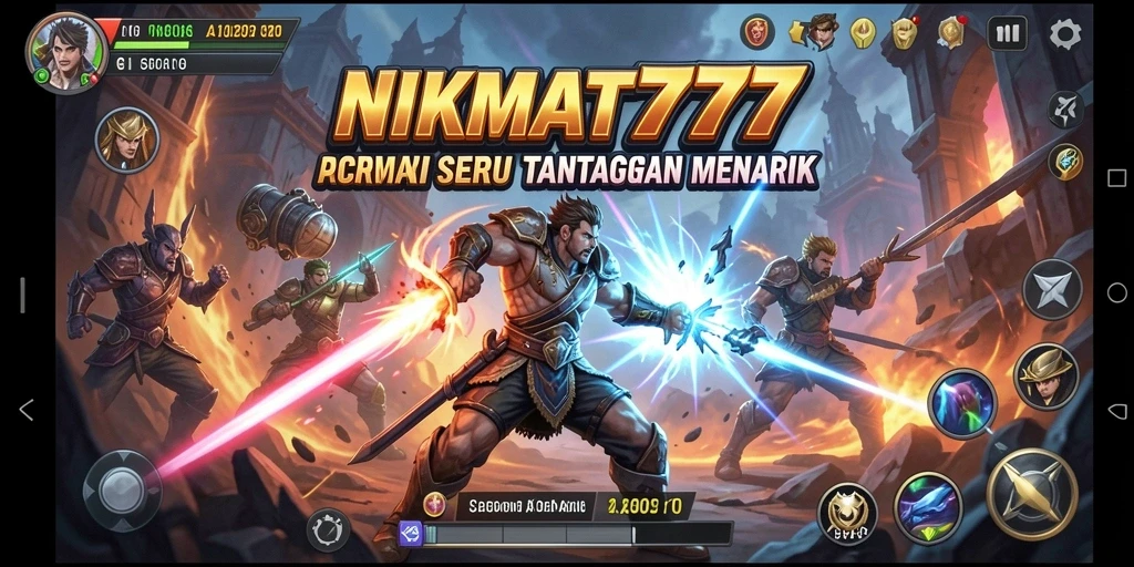 Screenshot utama NIKMAT777 menunjukkan aksi seru dari gameplay yang mendebarkan.