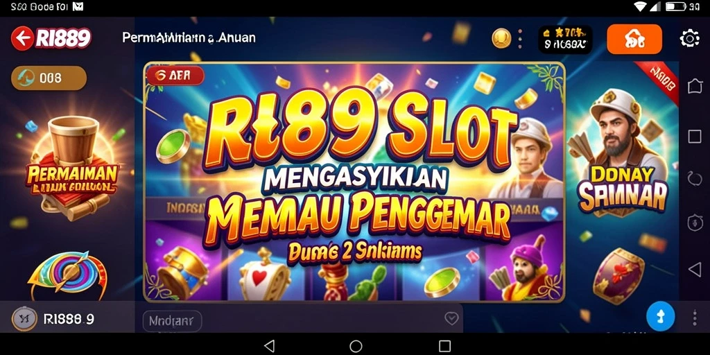 Screenshot utama RI889 dengan gameplay Slot yang menarik.