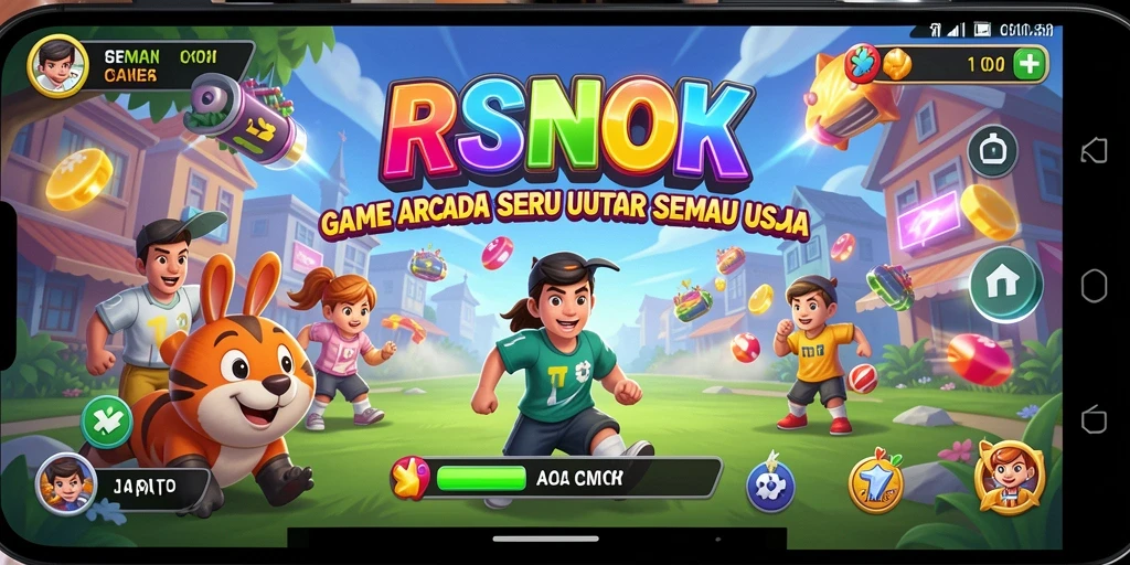 Tampilan gameplay seru di RSNOK dengan berbagai level menarik.