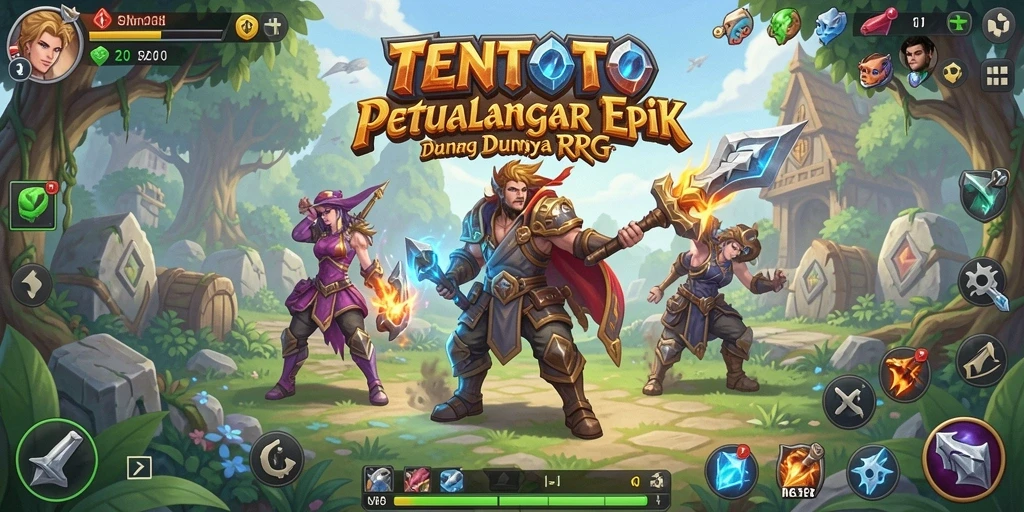 Tampilan epik dari gameplay TENTOTO yang menampilkan pertarungan menarik.