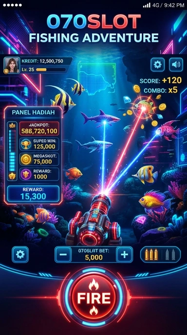 Screenshot fitur pembaruan aplikasi di 070slot.